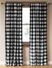 Timber Black & White Plaid Drapes