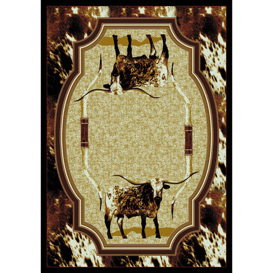 Freckles Longhorn Rug - 5 x 8
