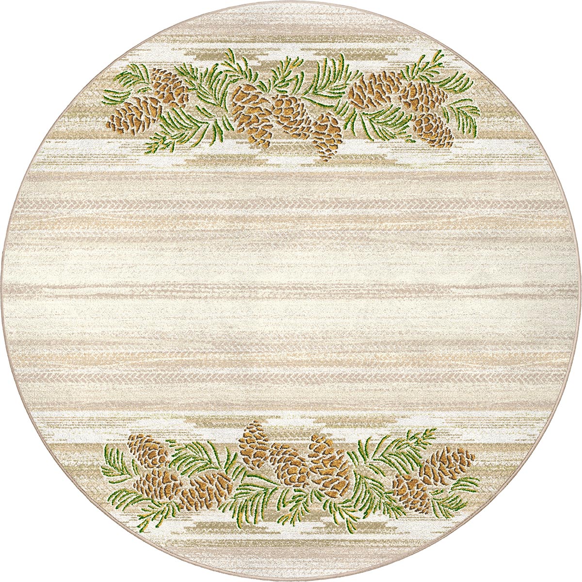 Yosemite Pinecones Rug - 8 Ft. Round
