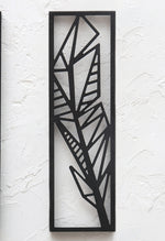 Abstract Feather Wood Wall Art - 3 - CLEARANCE