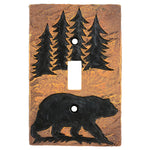 Bear Forest Stone Single Switch Cover