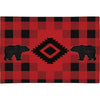 Diamond Plaid Bear Chenille Rug - 2 x 3