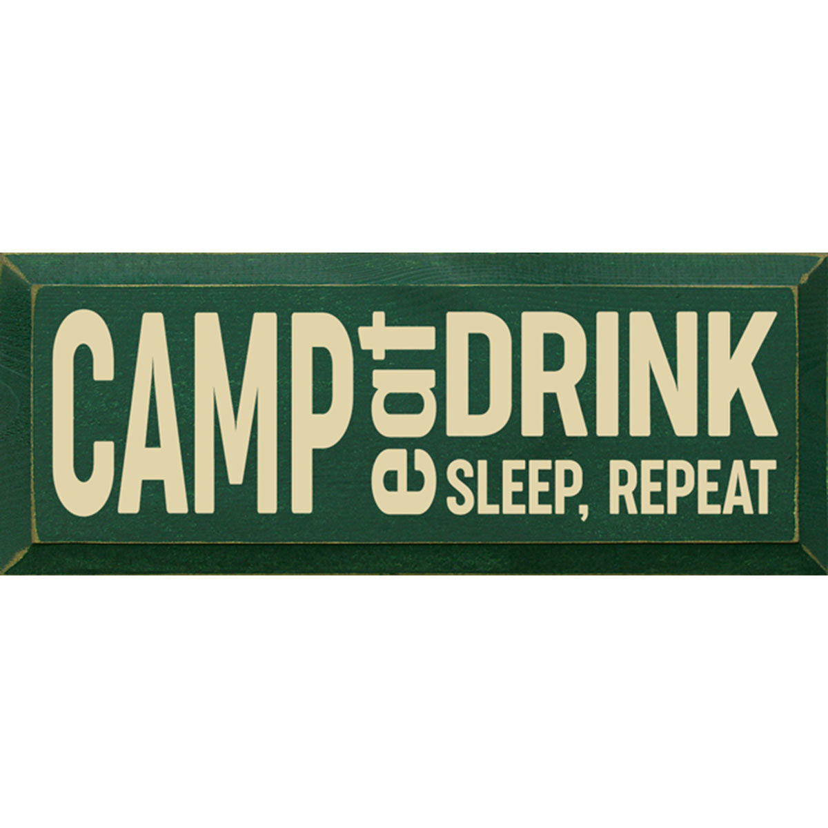 Camp Instructions Wood Sign