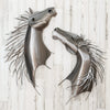 Thriving Mustangs Metal Wall Sculpture Set