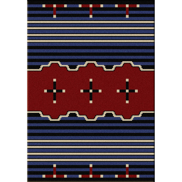 Big Chief Blue Rug - 8 x 11