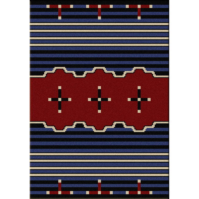 Big Chief Blue Rug - 8 x 11