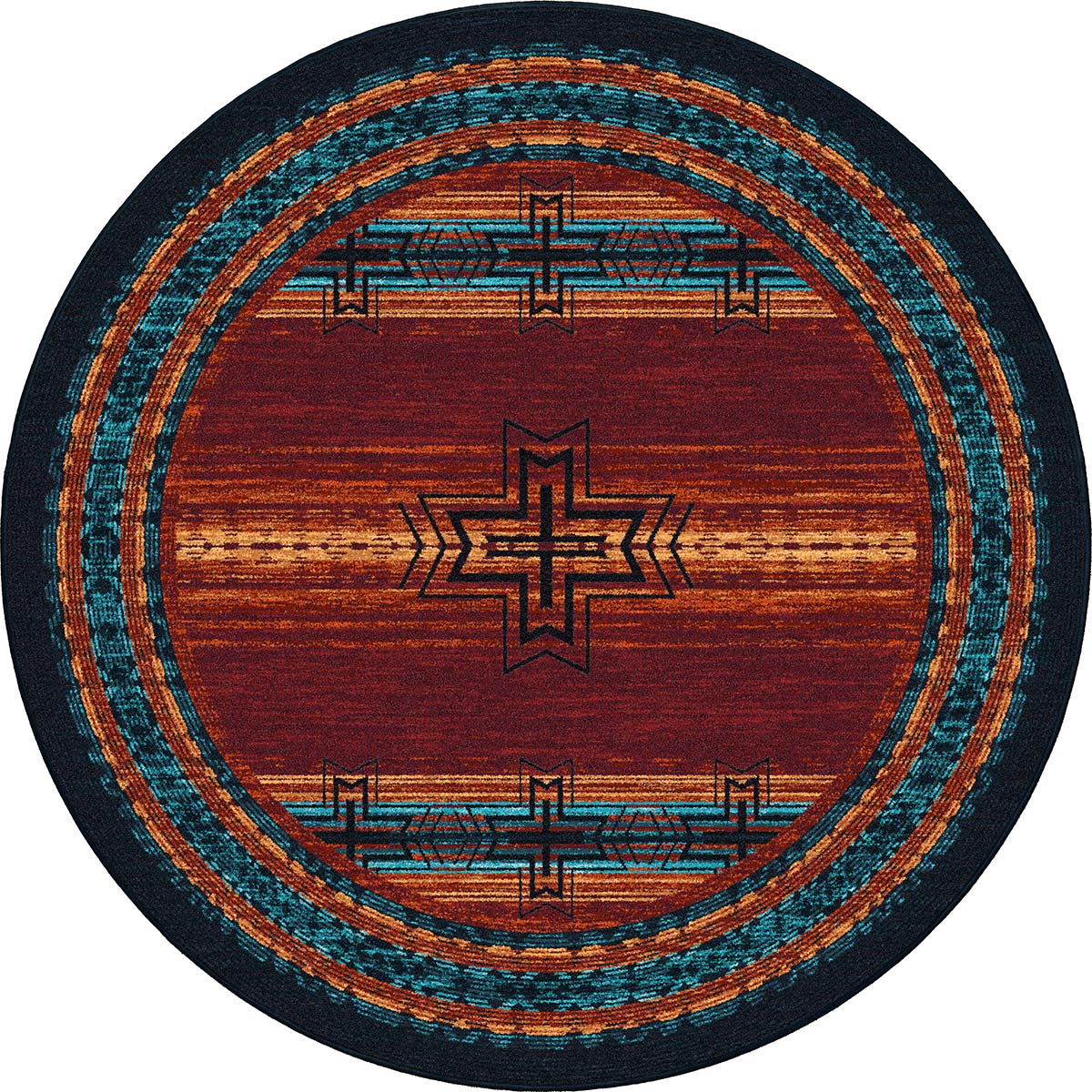 Fire & Sky Rug - 8 Ft. Round