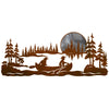 Canoers Burnished Metal Wall Art
