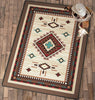 Turquoise Cross Rug - 8 x 11