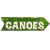 Canoes Personalized Arrow Sign