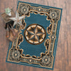 Western Star Blue Rug - 2 x 7