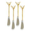 Gilded Antler Charm Spreaders - Set of 4
