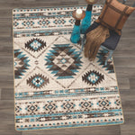 Desert Turquoise Rug - 4 x 5