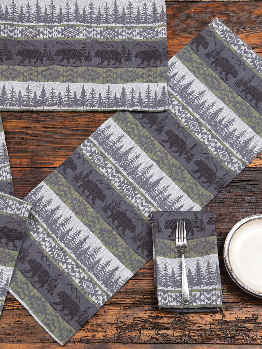 Bear Gulch Forest Table Runner - 36 Inch