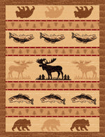 Wildlife Stripe Rug - 4 x 5