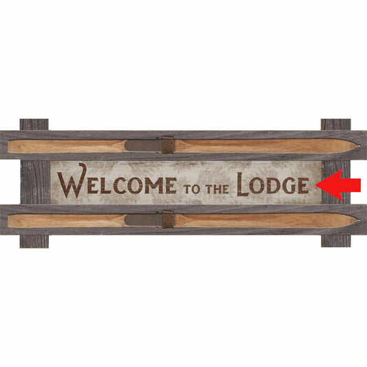 Lodge Personalized Wood Sign - Light Background