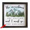 Mountains are Calling Personalized Wall Art
