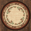Woodland Pines Rug - 8 Ft. Round