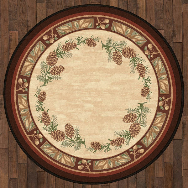 Woodland Pines Rug - 8 Ft. Round