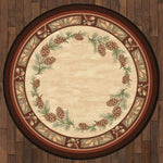 Woodland Pines Rug - 8 Ft. Round