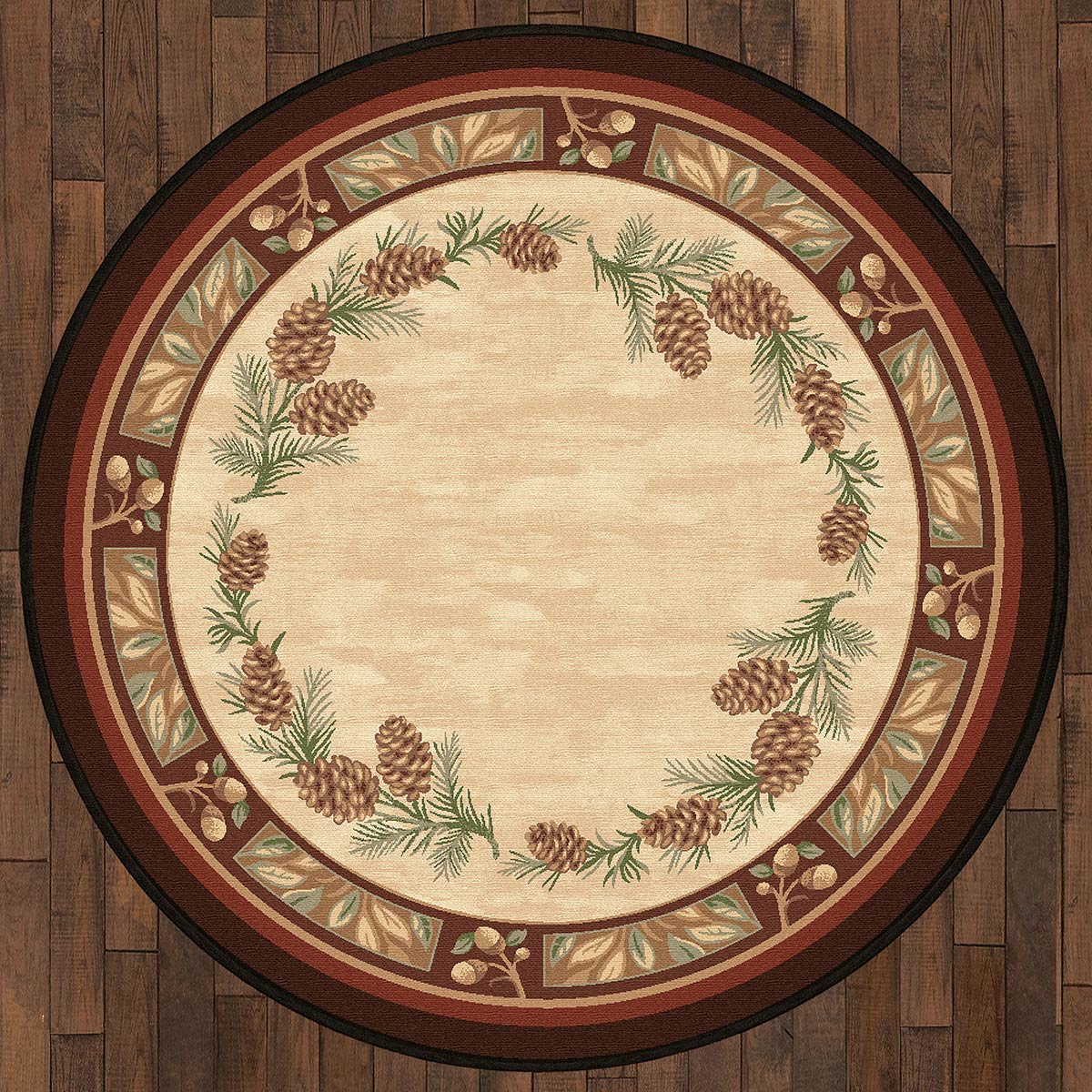 Woodland Pines Rug - 8 Ft. Round