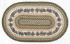 Pinecone & Needles Braided Rug - 2 x 4