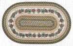 Pinecone & Needles Braided Rug - 2 x 4
