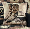 Cowboy Boots & Hat Pillow