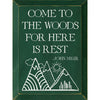 Here is Rest Wood Sign