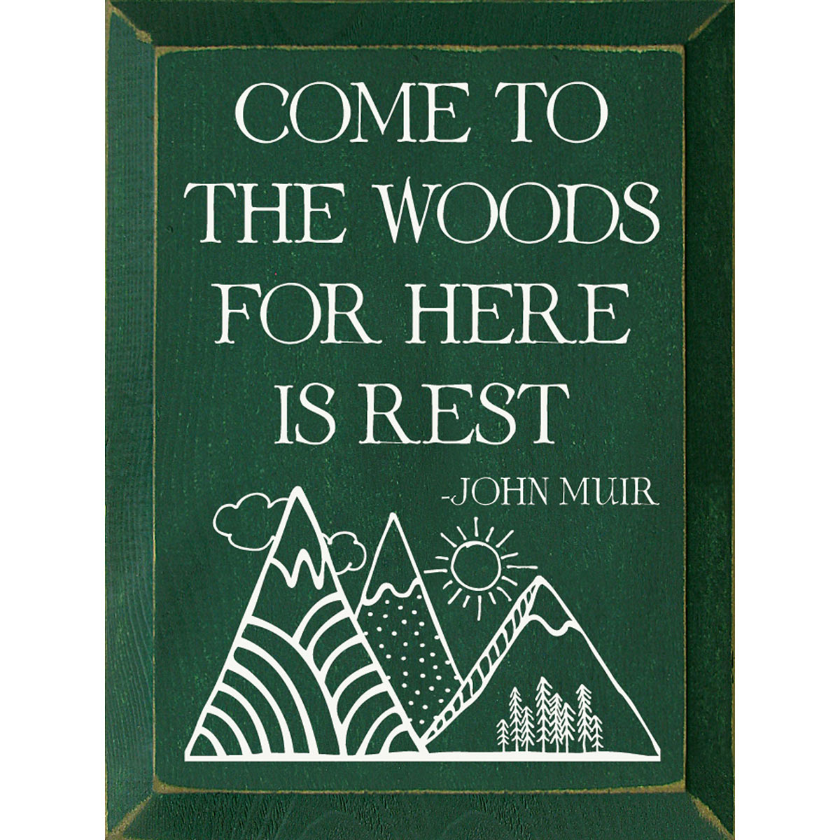 Here is Rest Wood Sign