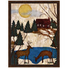 Deer Cabin I Canvas Art
