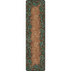 Tooled Turquoise Rug - 2 x 8