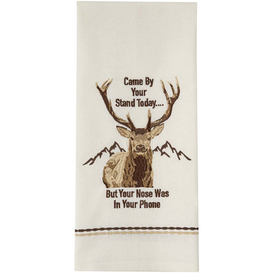 Buck Visit Dishtowels - Set of 4