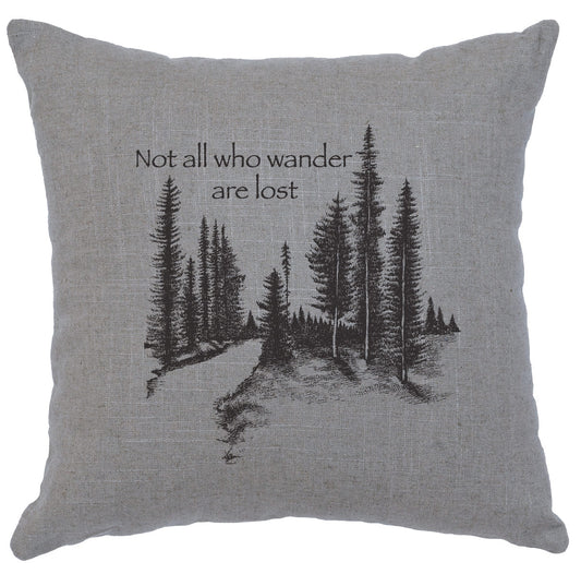 Wander Gray Pillow
