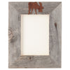Aged Barnwood & Rust Moose 5 x 7 Frame