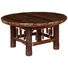 Bark-On Hickory Coffee Table - 36 Inch - Espresso