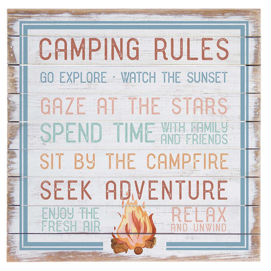 Outdoor Adventure Rules Wall Art