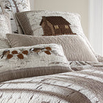Woodland Birch Taupe Pillow
