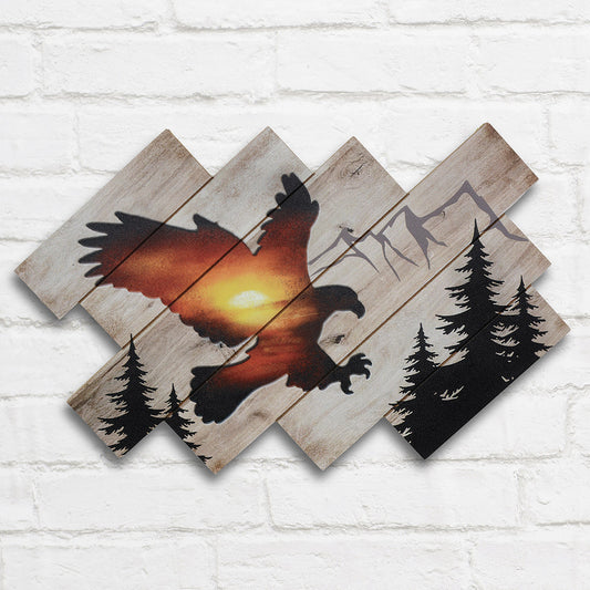 Majestic Eagle Wooden Wall Art - SALE