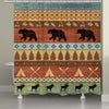 Bear and Moose Crossing Shower Curtain