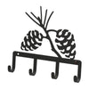 Wrought Iron Pinecone Key Rack