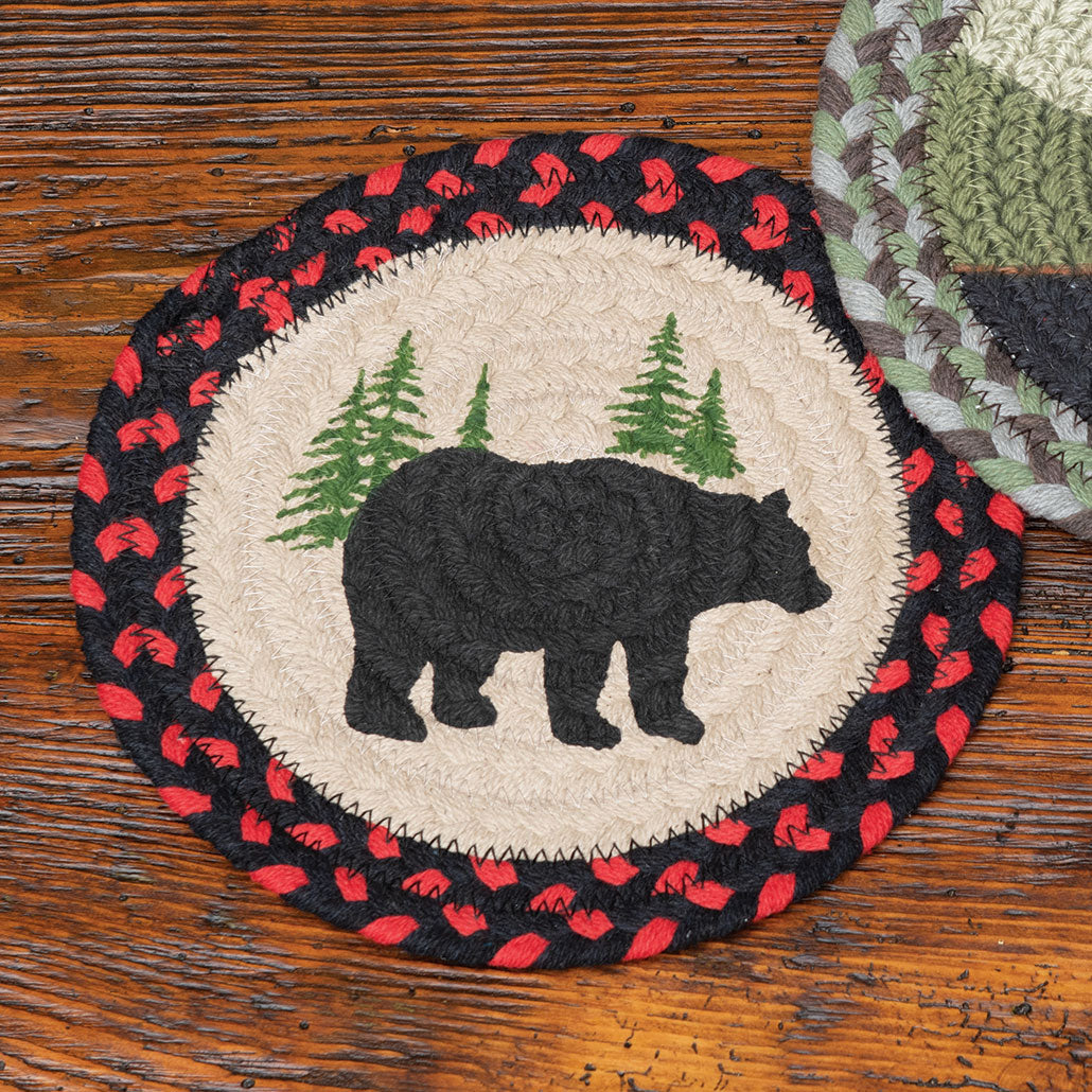 Bear Silhouette Braided Trivet - SALE - OUT OF STOCK UNTIL 08/14/2026