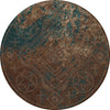 Turquoise Bronze Canyon Rug - 8 Ft. Round