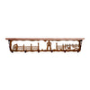 Cowboy 42 Inch Pine Hook Shelf