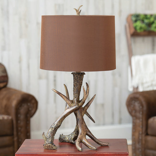 Rustic Ridge Antler Table Lamp