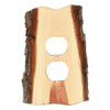 Rustic Juniper Wood Outlet Cover