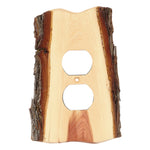 Rustic Juniper Wood Outlet Cover