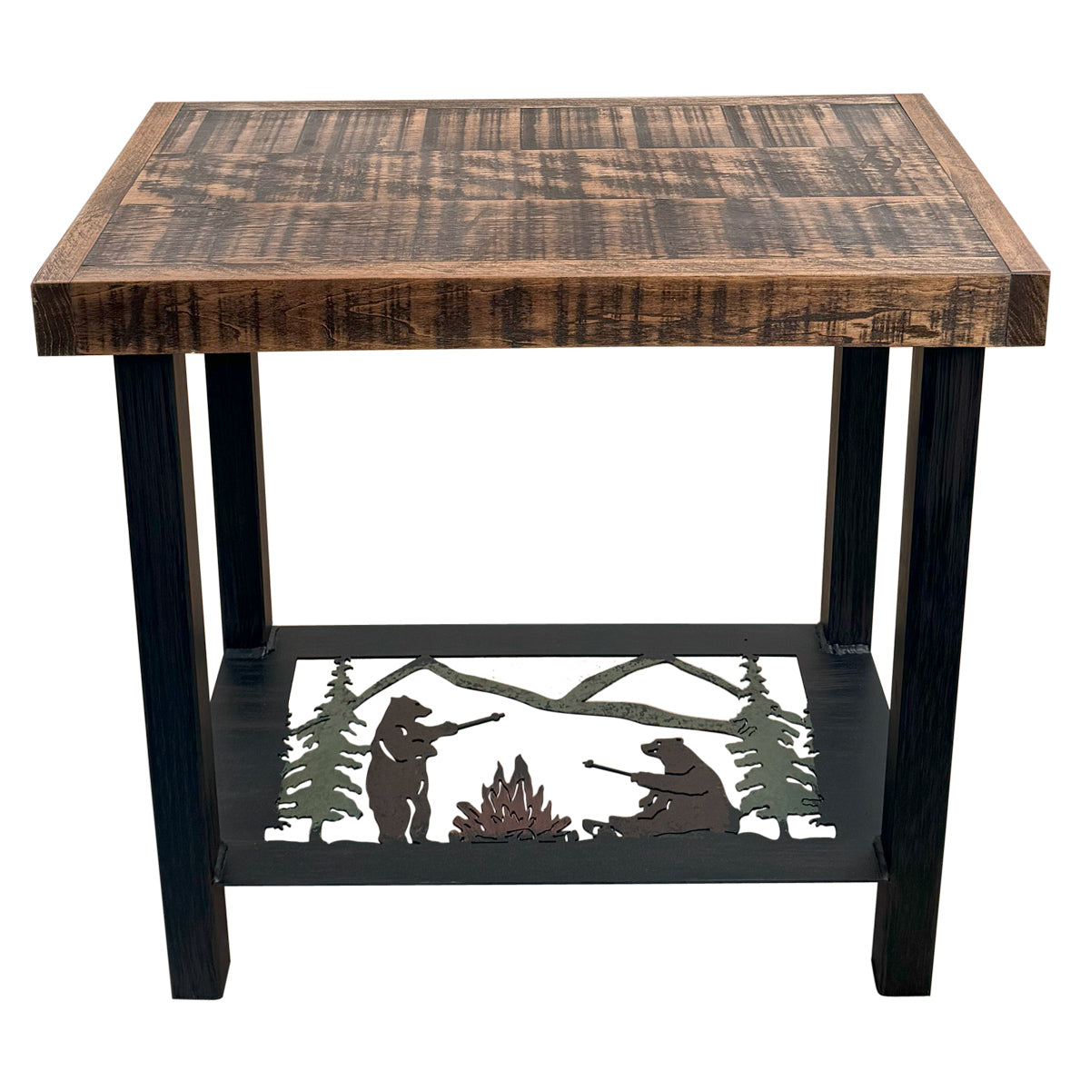 Bear Campfire Side Table