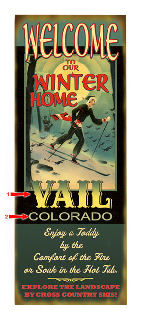 Welcome to our Winter Home Sign