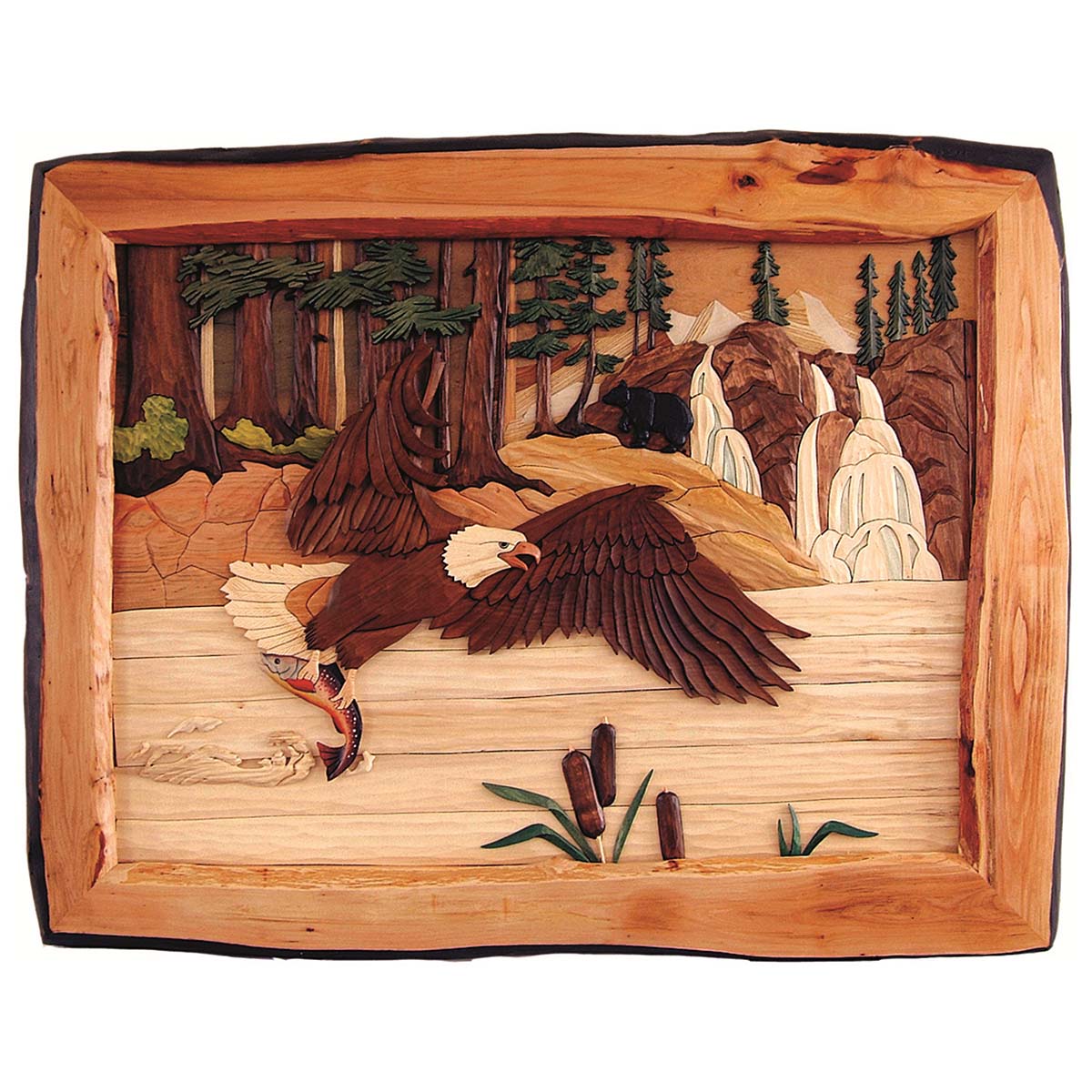 Woodland Eagle & Bear Wall Art